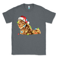 Charcoal Heather christmas persian cat Classic Tee - LillyAllenDesigns