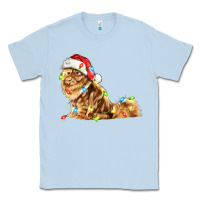 Dusty Blue christmas persian cat Classic Tee - LillyAllenDesigns