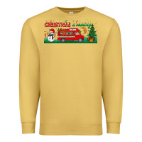Antique Gold christmas is coming Premium Sweatshirt - BundleAndBundleShop