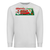 Dove Grey christmas is coming Premium Sweatshirt - BundleAndBundleShop