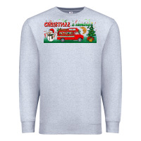 Heather Grey christmas is coming Premium Sweatshirt - BundleAndBundleShop