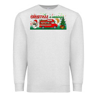 Oatmeal Heather christmas is coming Premium Sweatshirt - BundleAndBundleShop