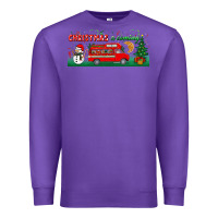 Purple christmas is coming Premium Sweatshirt - BundleAndBundleShop