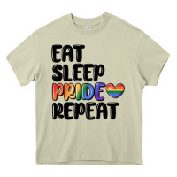Mossy eat sleep pride repeat Heavy Core Tee - MaliasSmallBusiness