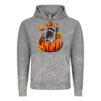Cloud Rock Fall Pumpkin Raccoon Vintage Hoodie - LillyAllenDesigns
