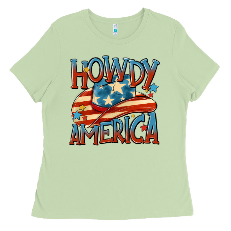 Howdy America Ladies Tee by MaliasSmallBusiness | Teevron