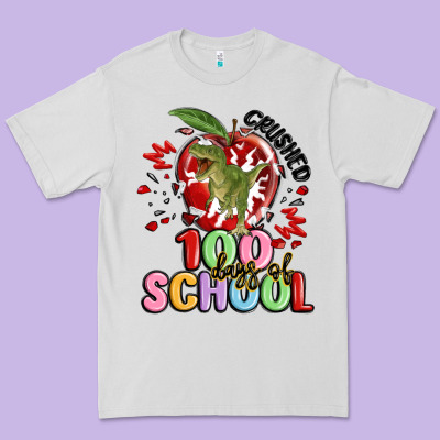 Crushed 100 Days Of School Premium Tee Designed By Maliassmallbusiness