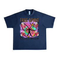 Navy free spirit dream on dreamer Urban Heavy Tee - Artiststas