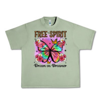 Oil Green free spirit dream on dreamer Urban Heavy Tee - Artiststas