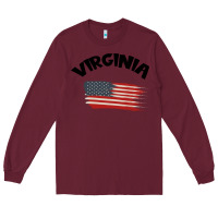 Burgundy VIRGINIA Long Sleeve Tee - Bettercallsaul