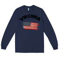 Navy VIRGINIA Long Sleeve Tee - Bettercallsaul
