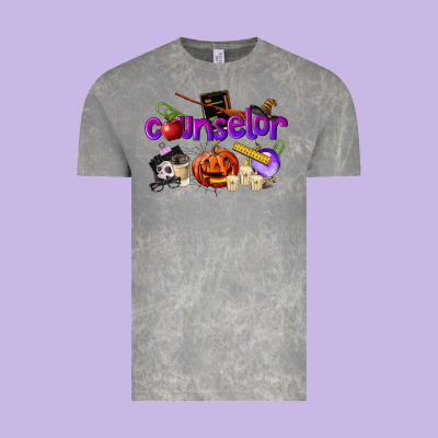 Counselor Halloween Vintage Tee Designed By Lillyallendesigns