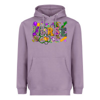 Lavender nurse mardi gras Heavyweight Hoodie - FaDigitalArtStudio