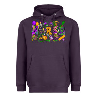 Plum nurse mardi gras Heavyweight Hoodie - FaDigitalArtStudio