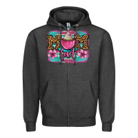 Charcoal Heather mom fuel coffee cup Zipper Hoodie - OliviaCreatesArt