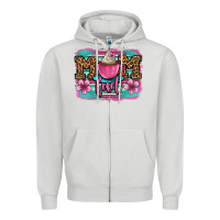 Dove Grey mom fuel coffee cup Zipper Hoodie - OliviaCreatesArt