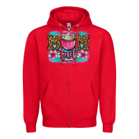Red mom fuel coffee cup Zipper Hoodie - OliviaCreatesArt