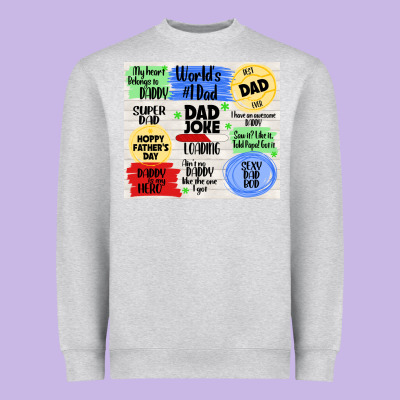 Dad Joke Loading Heavyweight Sweatshirt Designed By Tumblerdesignbyshophia