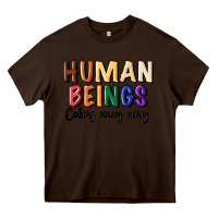 Chocolate Brown human beings colors may vary Heavy Core Tee - MaliasSmallBusiness