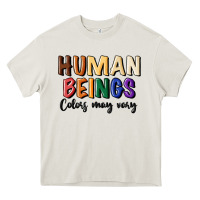 Cream human beings colors may vary Heavy Core Tee - MaliasSmallBusiness