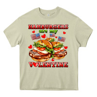 Mossy hamburger are my valentine Heavy Core Tee - AdoDesignShop