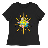 Black here comes the sun Ladies Tee - MaliasSmallBusiness