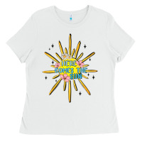 White here comes the sun Ladies Tee - MaliasSmallBusiness