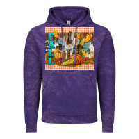 Cloud Purple Fall With Baby Goat Vintage Hoodie - LillyAllenDesigns