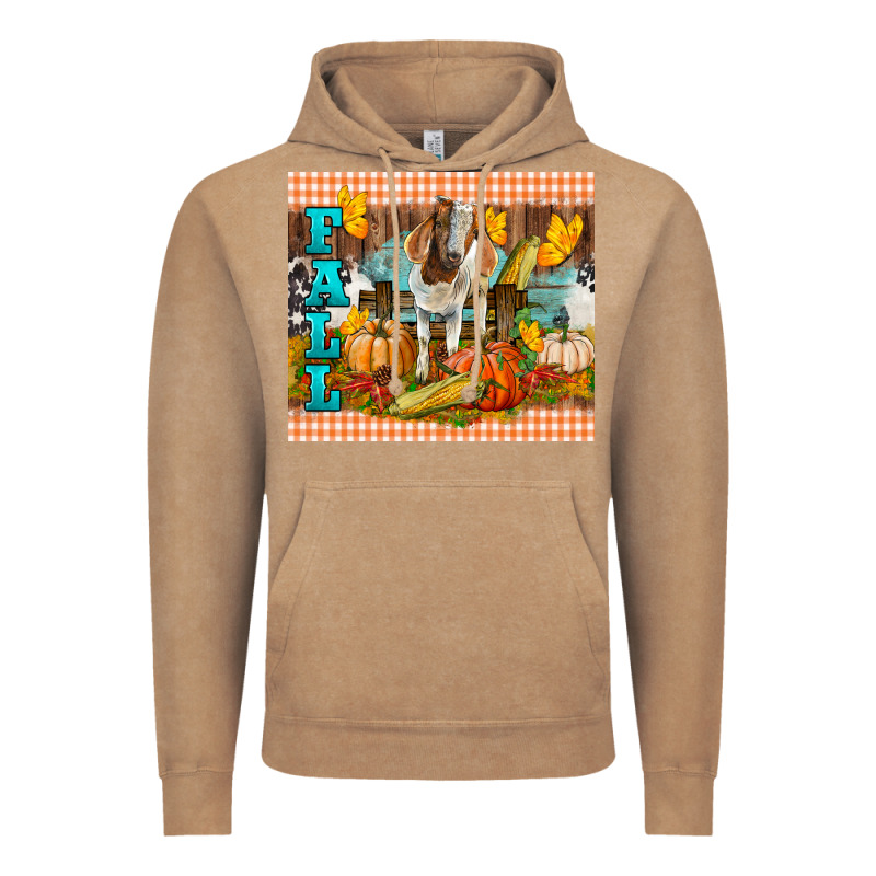 Fall With Baby Goat Vintage Hoodie by LillyAllenDesigns | Teevron