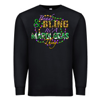 Black heads and bling it's' a mardi gras thing Premium Sweatshirt - FaDigitalArtStudio