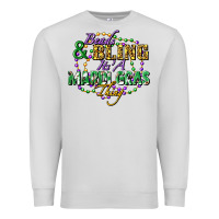 Dove Grey heads and bling it's' a mardi gras thing Premium Sweatshirt - FaDigitalArtStudio