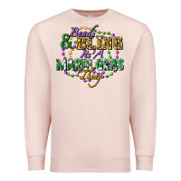 Pale Pink heads and bling it's' a mardi gras thing Premium Sweatshirt - FaDigitalArtStudio