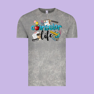 Counselor Life Vintage Tee Designed By Lillyallendesigns
