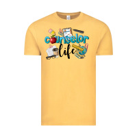 Vintage Mustard Counselor Life Vintage Tee - LillyAllenDesigns