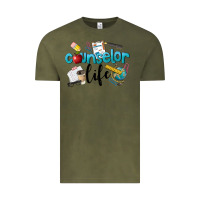 Vintage Olive Counselor Life Vintage Tee - LillyAllenDesigns