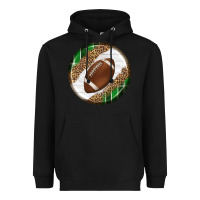 Black American Football Round Carrings 2 Heavyweight Hoodie - BundleAndBundleShop