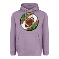 Lavender American Football Round Carrings 2 Heavyweight Hoodie - BundleAndBundleShop