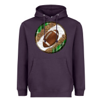 Plum American Football Round Carrings 2 Heavyweight Hoodie - BundleAndBundleShop