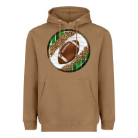 Toasted Coconut American Football Round Carrings 2 Heavyweight Hoodie - BundleAndBundleShop