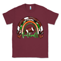 Burgundy Football Rainbow Classic Tee - RanaPortraitStore