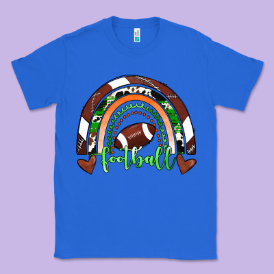 Football Rainbow Classic Tee Designed By Ranaportraitstore