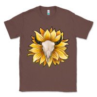 Chestnut sunflower bull skull Classic Tee - JahusDesignShop