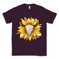 Plum sunflower bull skull Classic Tee - JahusDesignShop