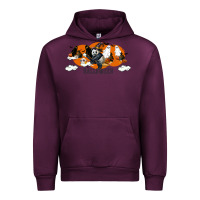 Mauve Wine Hallowen Panda Urban Hoodie - LillyAllenDesigns