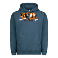 Pigment Midnight Navy Hallowen Panda Urban Hoodie - LillyAllenDesigns