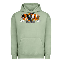 Pigment Oil Green Hallowen Panda Urban Hoodie - LillyAllenDesigns