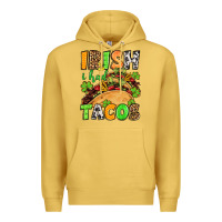 Antique Gold St. Patrick's Irish i had tacos Premium Hoodie - OliviaCreatesArt