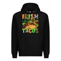 Black St. Patrick's Irish i had tacos Premium Hoodie - OliviaCreatesArt