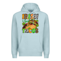 Blue Mist St. Patrick's Irish i had tacos Premium Hoodie - OliviaCreatesArt