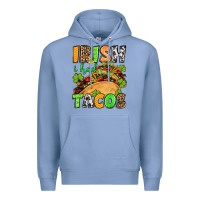 Colony Blue St. Patrick's Irish i had tacos Premium Hoodie - OliviaCreatesArt